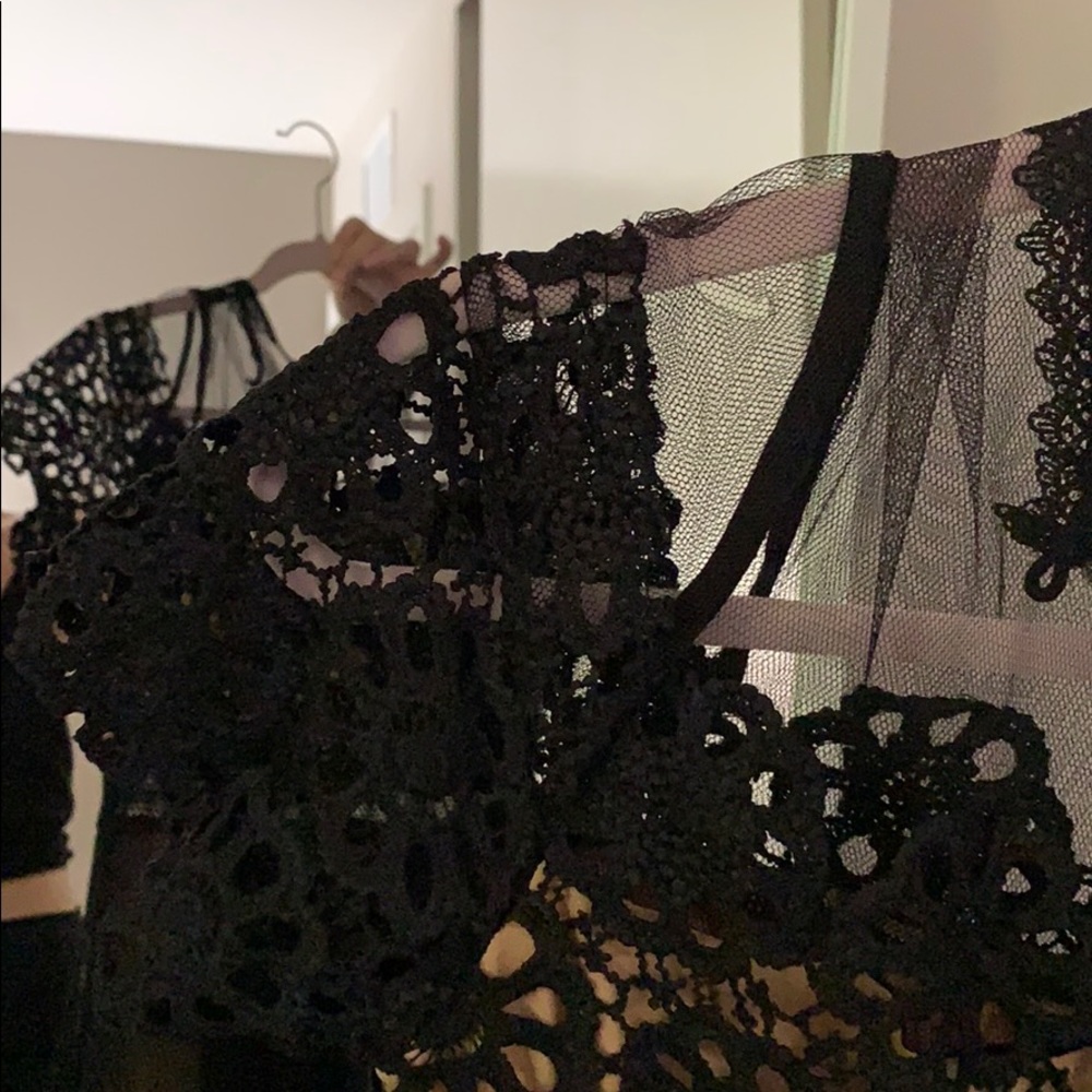 Black mesh lace dress AQUA - Picture 5 of 5